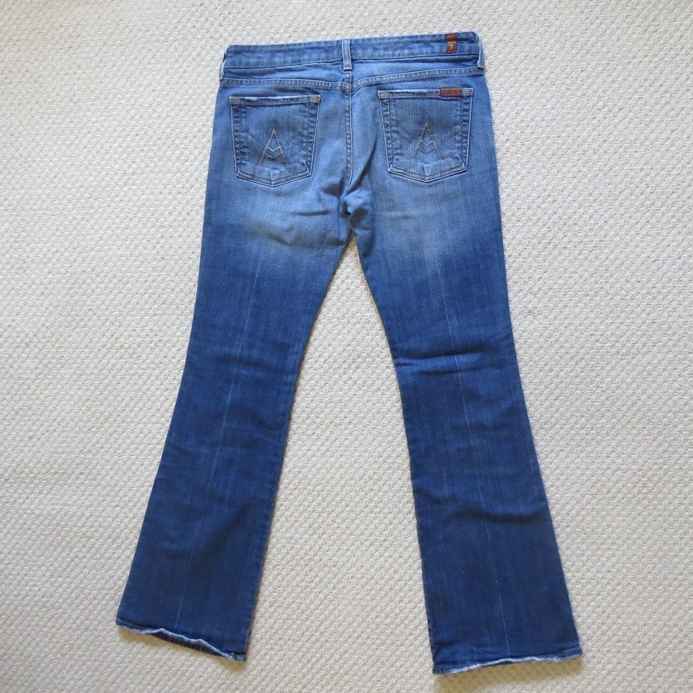 7 For All Mankind Jeans Size 31 Boot Cut Med Wash